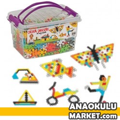 BZ-01904 Çiçek Puzzle Bloklar Kutulu / 500 Parça