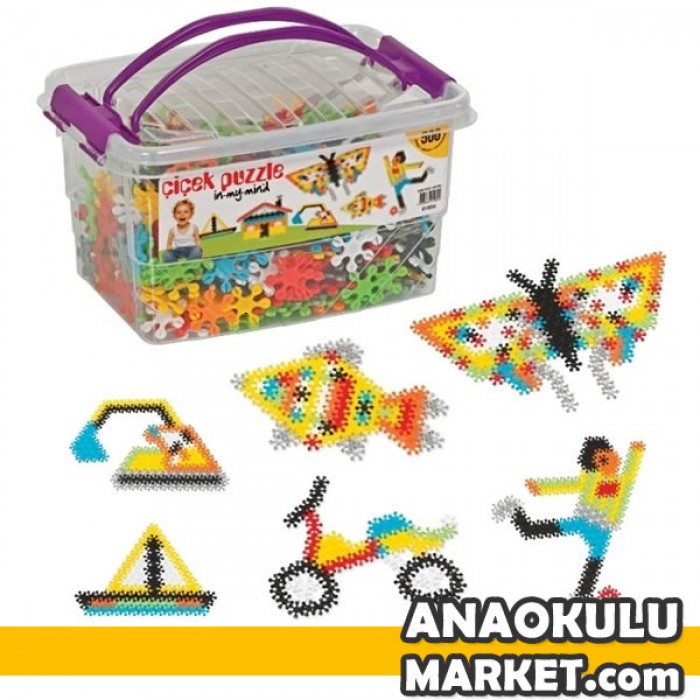 BZ-01904 Çiçek Puzzle Bloklar Kutulu / 500 Parça BZ-01904 Çiçek Puzzle Bloklar Kutulu / 500 Parça