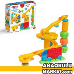 BZ-04119 Kaktüs Bloklar Top Parkuru / 100 Parça