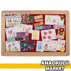 BZ-265511 Natürel Kumaş Etkinlik Panosu 127x85 cm