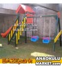 BZ-301212 Tırmanmalı 1 Kuleli Ahşap Oyun Grubu
